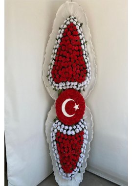 BAYRAK DÜĞÜN AÇILIŞ ÇELENK FLAG WEDDİNG OPENİNG WREATH